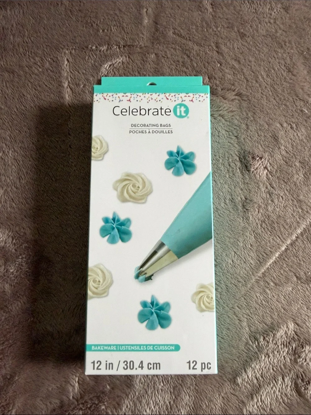 Celebrate It Teal Decorating Bags - Teal Cake Piping Set (12 pc)